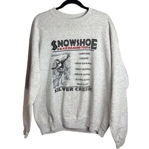 Vintage Lee Snowshoe Black Diamond Tour Crewneck Sweatshirt – XL (Made in USA)